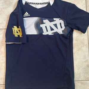 Notre Dame Adidas jersey youth shirt size small